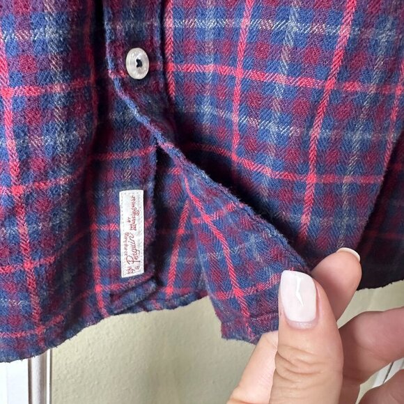 PENGUIN Heritage Slim Fit Soft Plaid Flannel Button Up Size Large - Picture 7 of 11